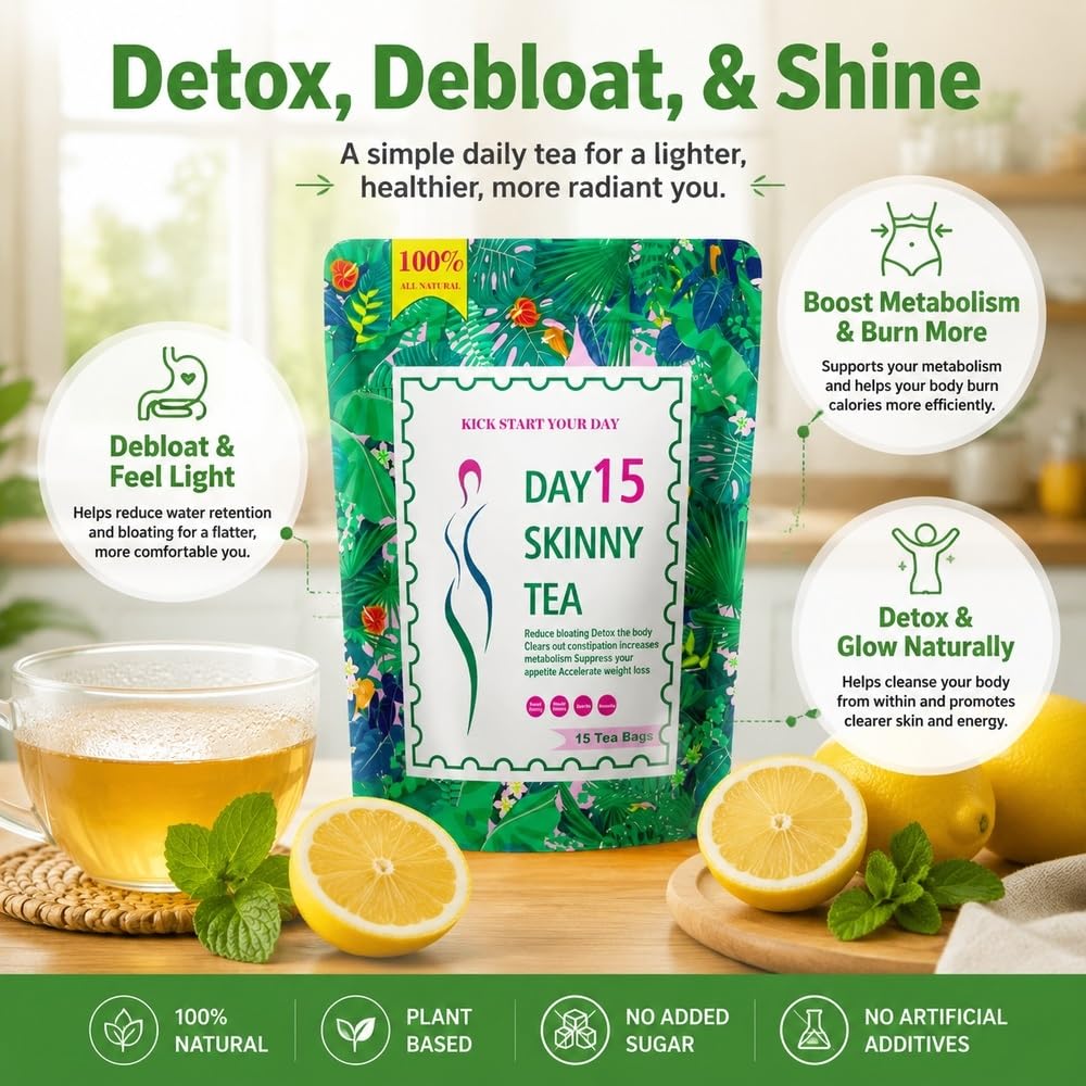 Delikatna herbata oczyszczająca do kontroli wagi Natural Detox