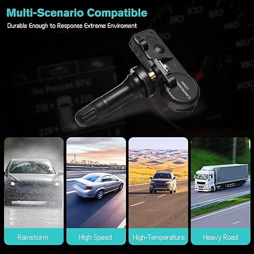 Miniatura 5 de Sistema de monitoreo de presión de neumáticos (TPMS) Sensor para Chevy Aveo Camaro Cruze Equinox HHR Impala Malibu Silverado Traverse Tahoe Express,