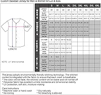 Vista 6 de Custom 2026 World Baseball Jersey Sports Shirt for Fans Men Youth Women Gifts Personalize Your Name Number S-6XL