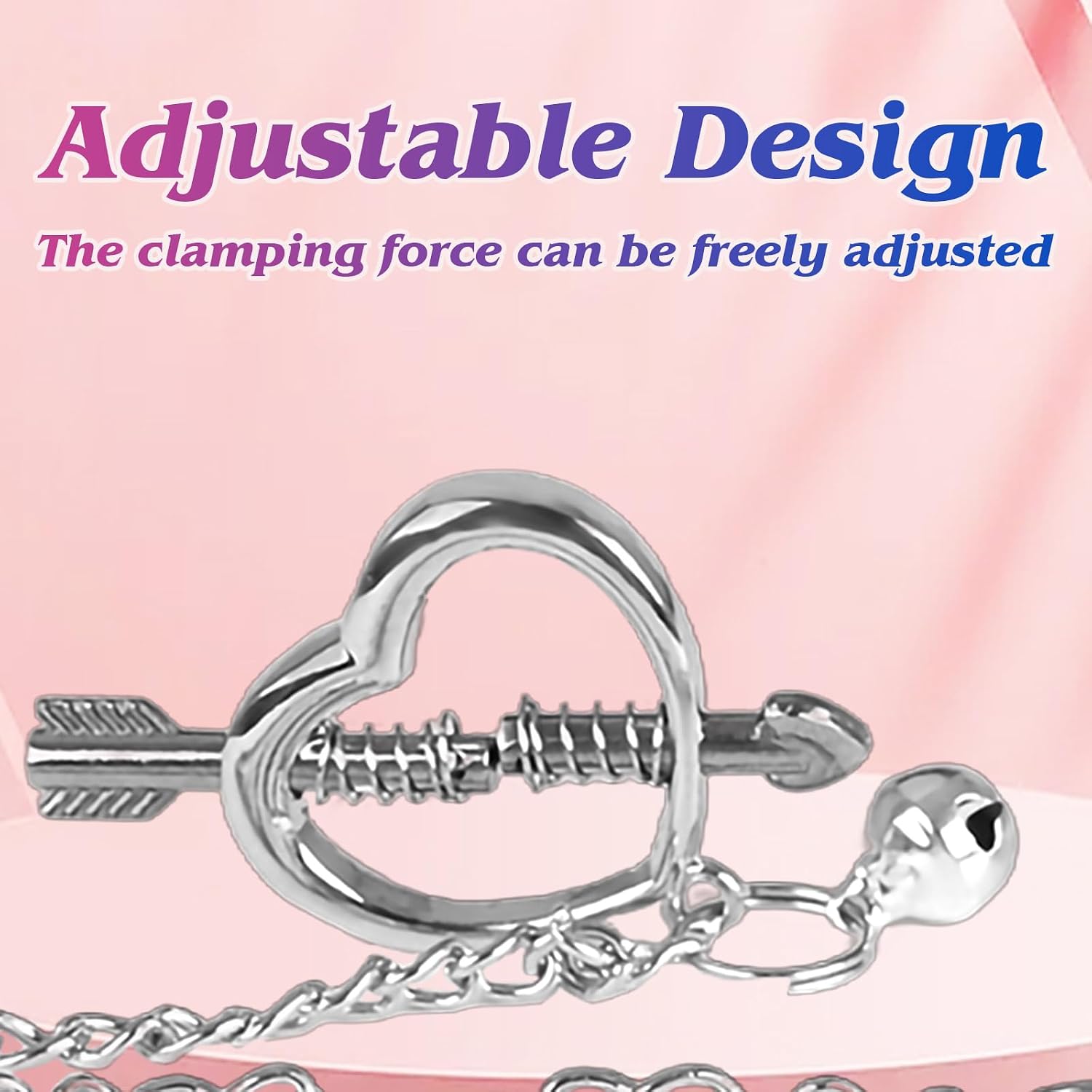 Metal Nipple Clamps Adjustable Nipple Clamp Nipple Clips for Women Non Piercing Nipple Rings Nipple Toy