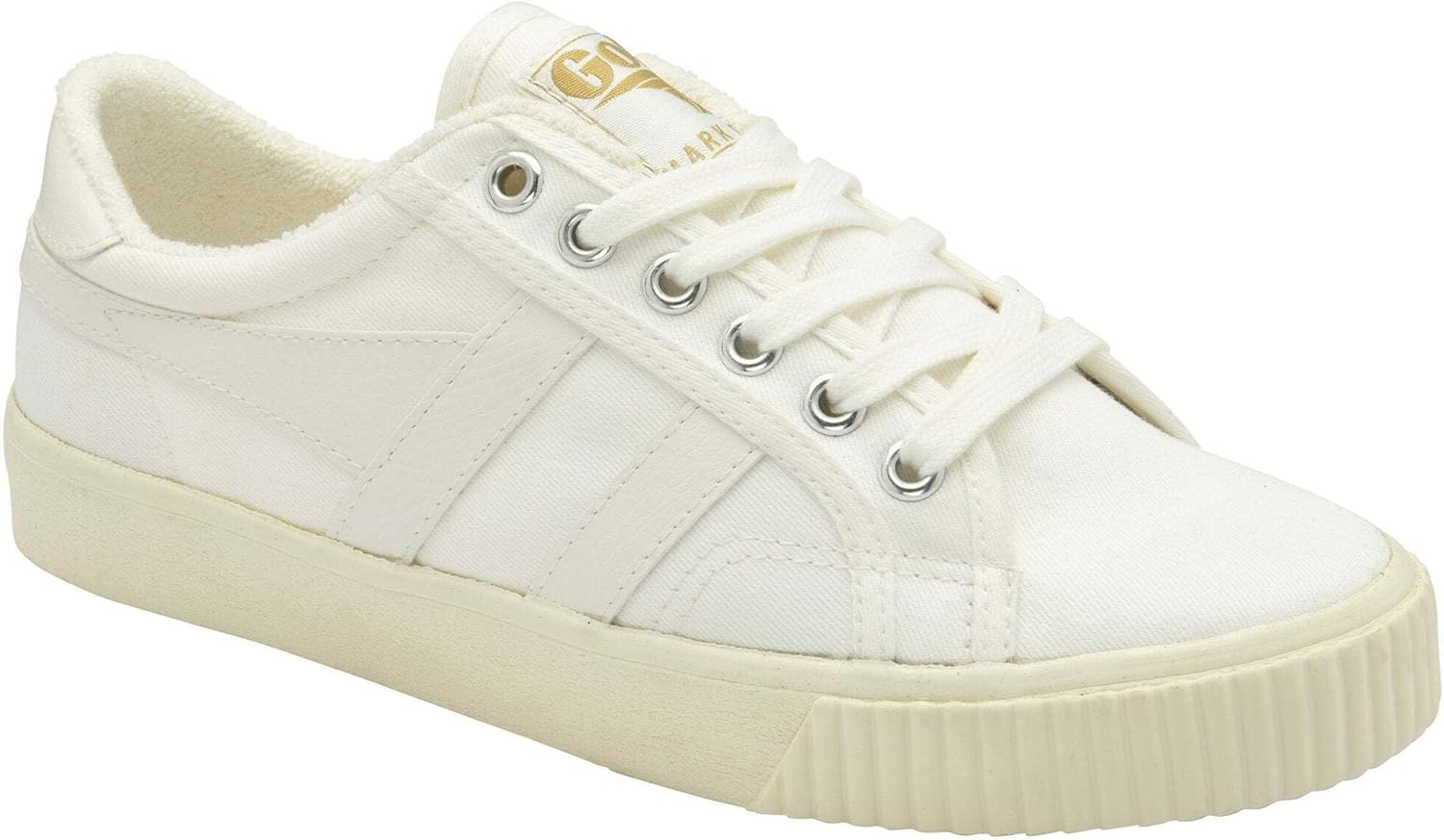 Gola Women's Tennis Mark Cox Sneaker, Off-White/Off-White, 11 - Image 2