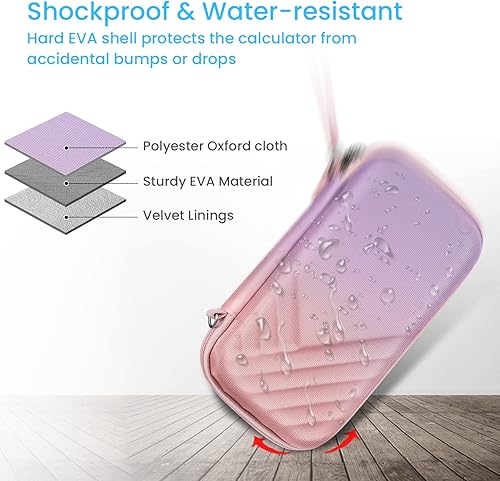 Miniatura 20 de Fintie Funda de transporte para calculadora gráfica Texas Instruments TI-Nspire CX II CAS/Tl-Nspire-CX-ll, TI-84 Plus/CE Calculadoras gráficas a