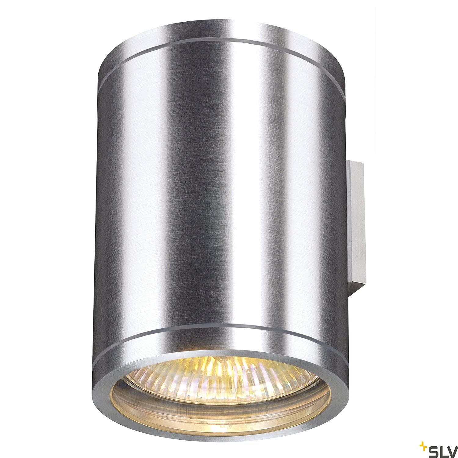 SLV luminaria de superficie de pared ROX WALL OUT UP/DOWN/iluminación para paredes, caminos, entradas, foco led de exterior, luminaria de superficie de exterior / GU10 IP44 50 W aluminio