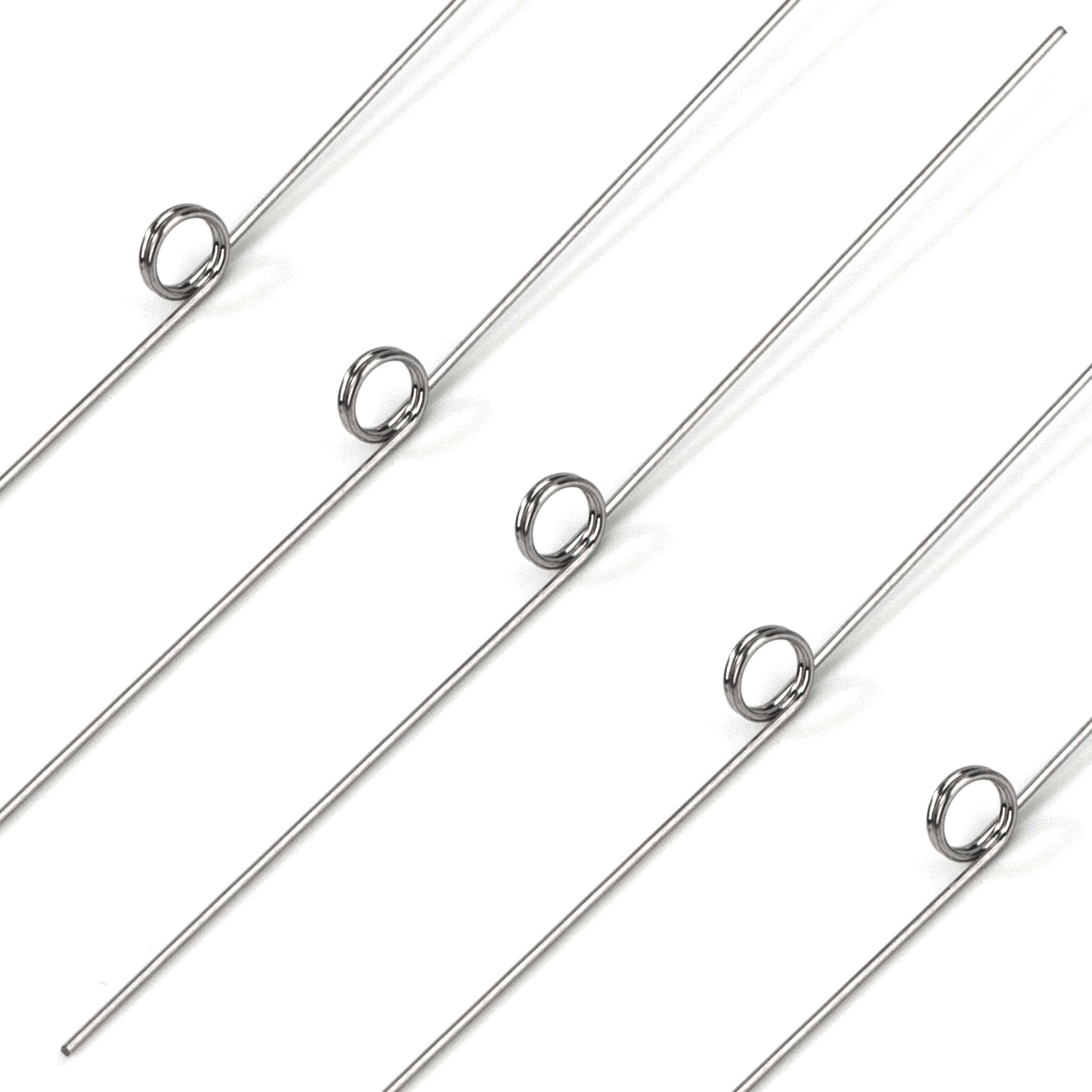 10 sztuk sprężyn skrętnych ze stali nierdzewnej, średnica drutu 0,3 mm, średnica wewnętrzna 2 mm, długość ramienia 20 mm, kąt 180°, 2 obroty w lewo 0,3 x 2 x 20 mm