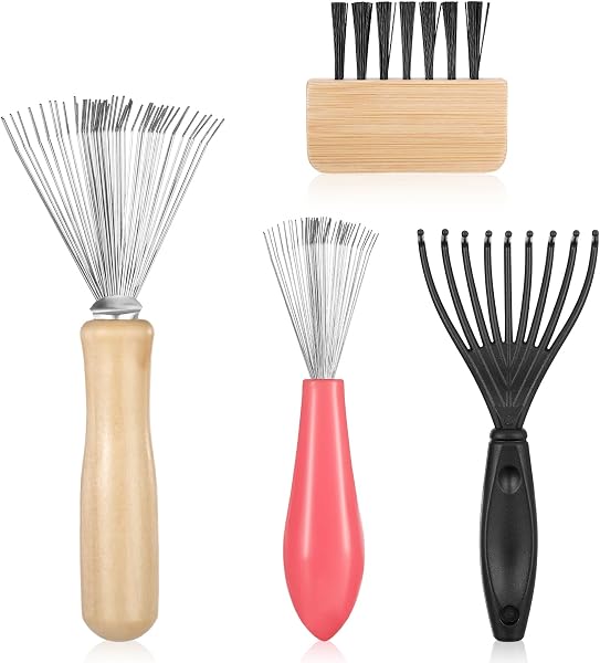 Giantree kit para limpiar cepillos de pelo, 4 piezas