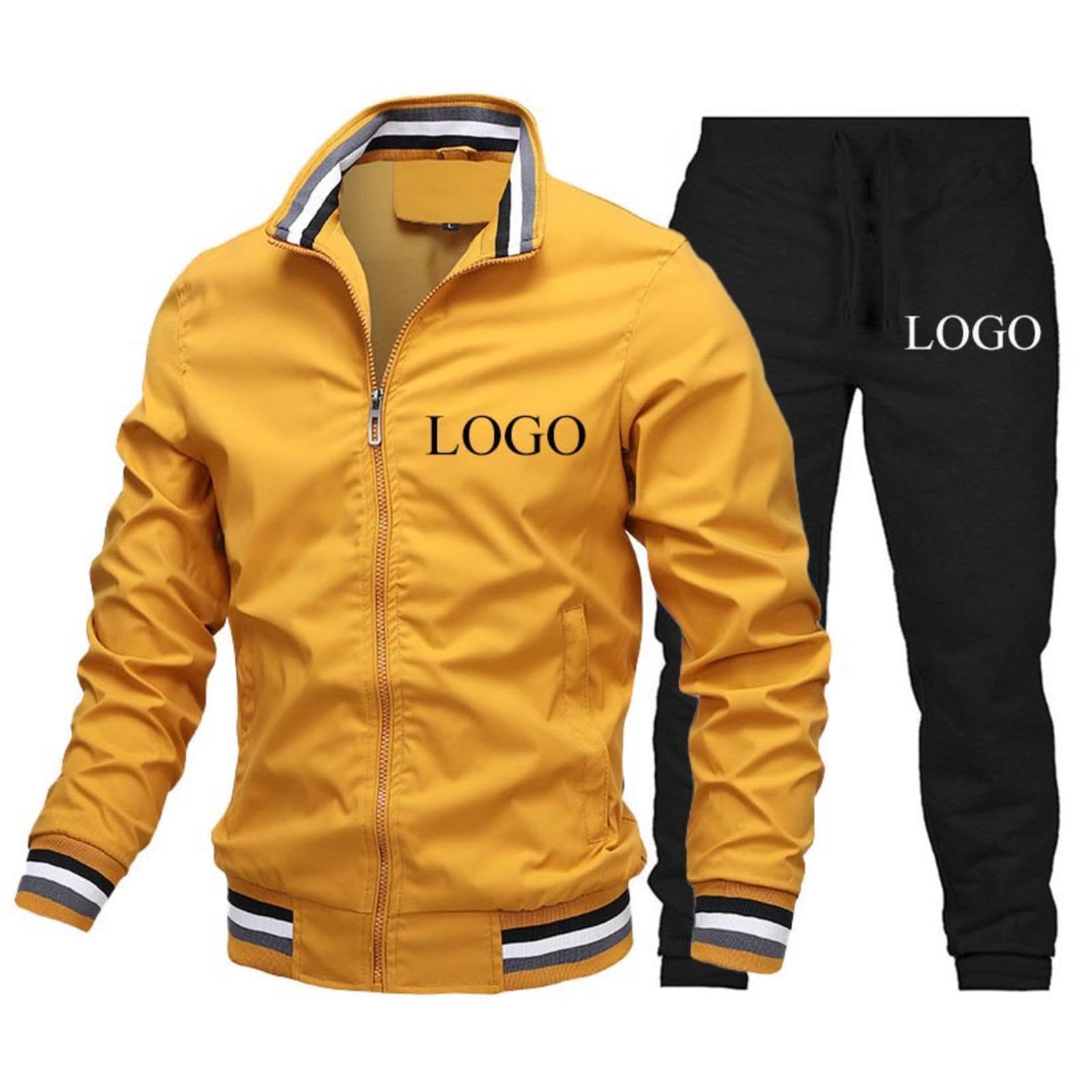 Tuta da Uomo Personalizzata Giacca e Pantaloni Personalizzati Completi da 2 Pezzi Tute Sportive da Jogging Set Felpa con Cappuccio alla Moda