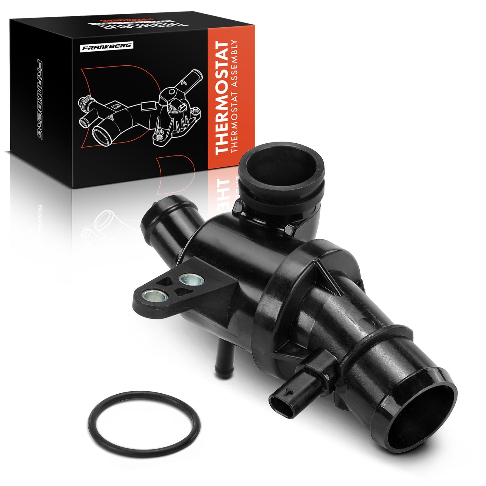 Frankberg Termostato del liquido di raffreddamento 6402000715 | Compatibile con: Classe B W245, Classe A W169