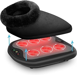 Snailax Foot Massager with Heat,Gifts for Men, Shiatsu Feet Massager Machine,Foot Back Massager,Kneading Foot Warmer for Plantar Fasciitis,Fit All Foot Sizes,Washable Cover,Ideal Gifts