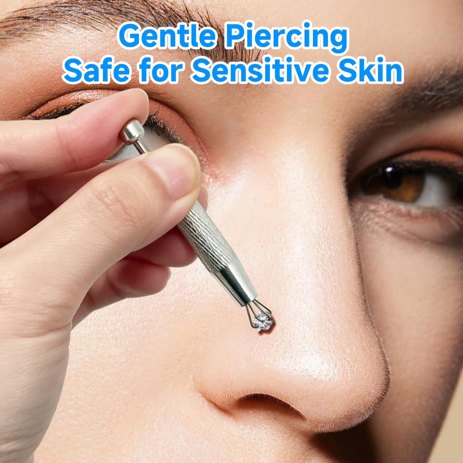 Set de Herramientas para Piercing 6 Piezas, Abridor de Bolas, Cateter, Aguja y Cambio para Oreja Nariz Labio