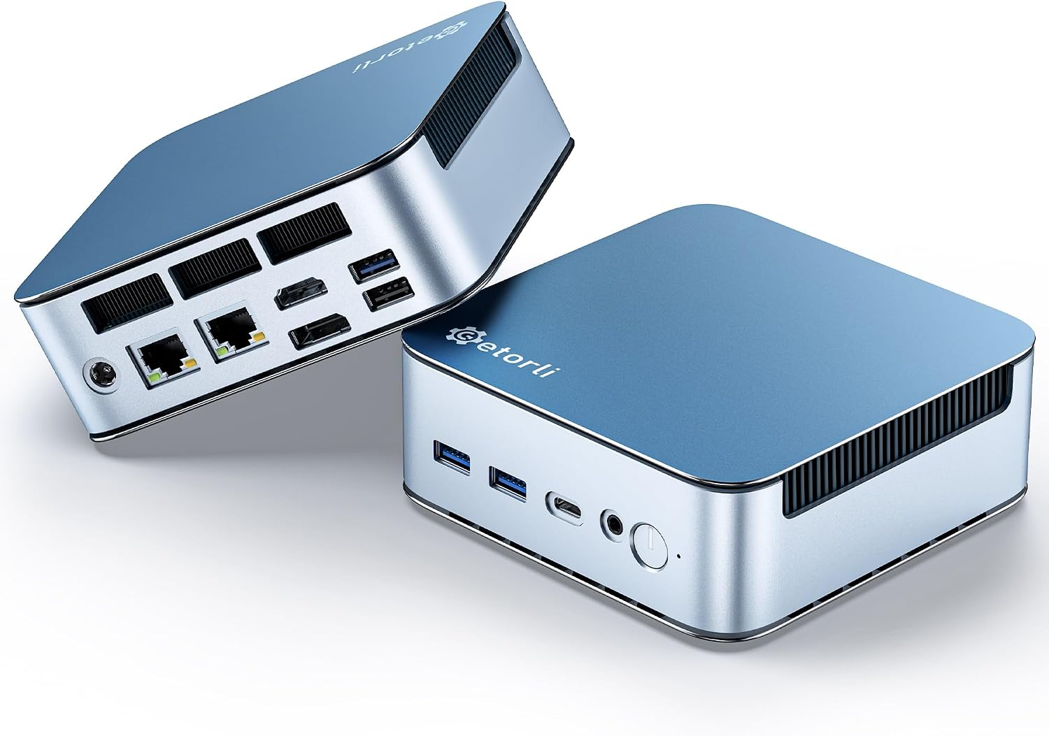 Getorli Mini PC, Dual LAN Ryzen 5 7430U Up to 4.3GHz,16GB DDR4 RAM 512GB SSD, Mini Computers Support Triple 4K Display, WiFi6 BT5.3 Mini Desktop Computer for Home Office Daily Use & Light Gaming - Amazon product rated Grade B