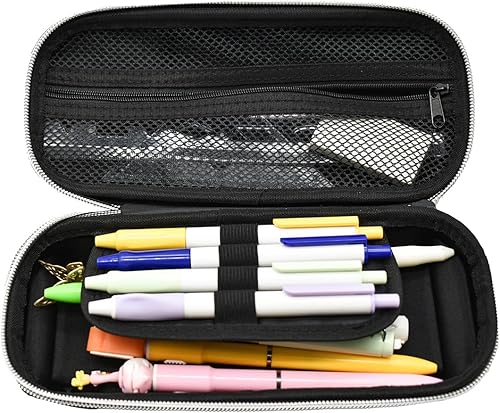 Miniatura 10 de Estuche de lápices de coche de policía de gran capacidad, caja de lápices de coche, bolsa de almacenamiento de papelería, negro, resistente al agua