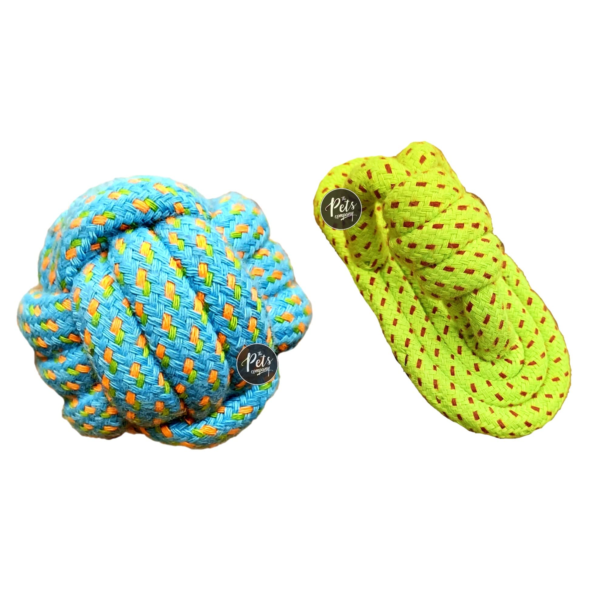 The Pets Company Dog Rope Toys for Puppy Teething & Training (Knot Ball + Chew Slipper), Dog Toy Combo of 2 for Small Dogs & Puppies (B0BQGPBM5C) Amazon Price History, Amazon Price Tracker