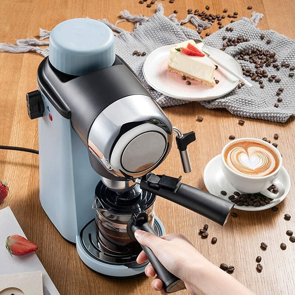 Coffee Maker Home Coffee Machine Italian Semi-automatic Pump Type Can Make Fancy Coffee Blue Coffee Machine, 20240311