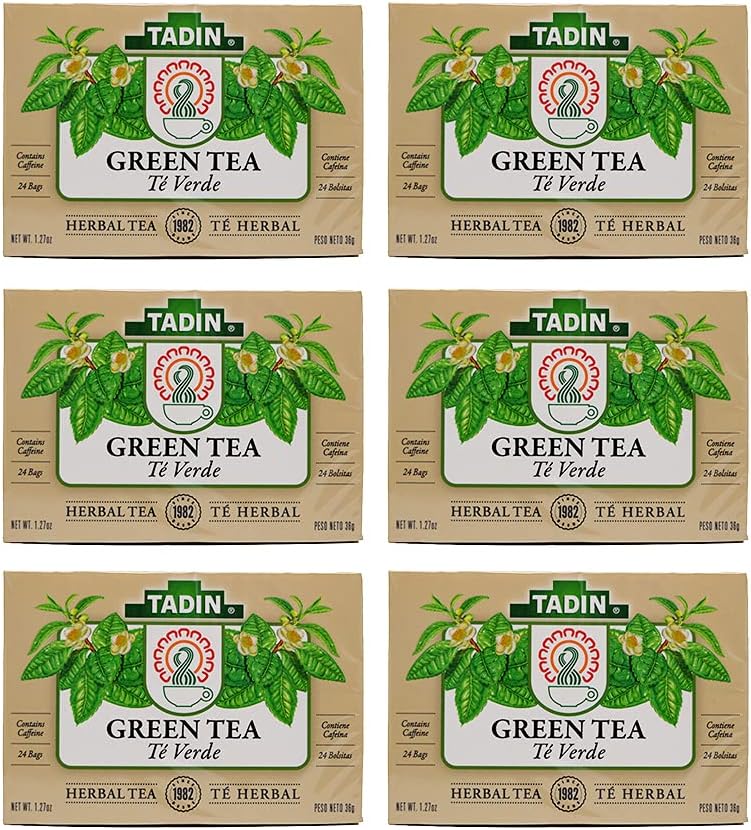 Tadin, Tea Green, 24-Bag (6 Pack)