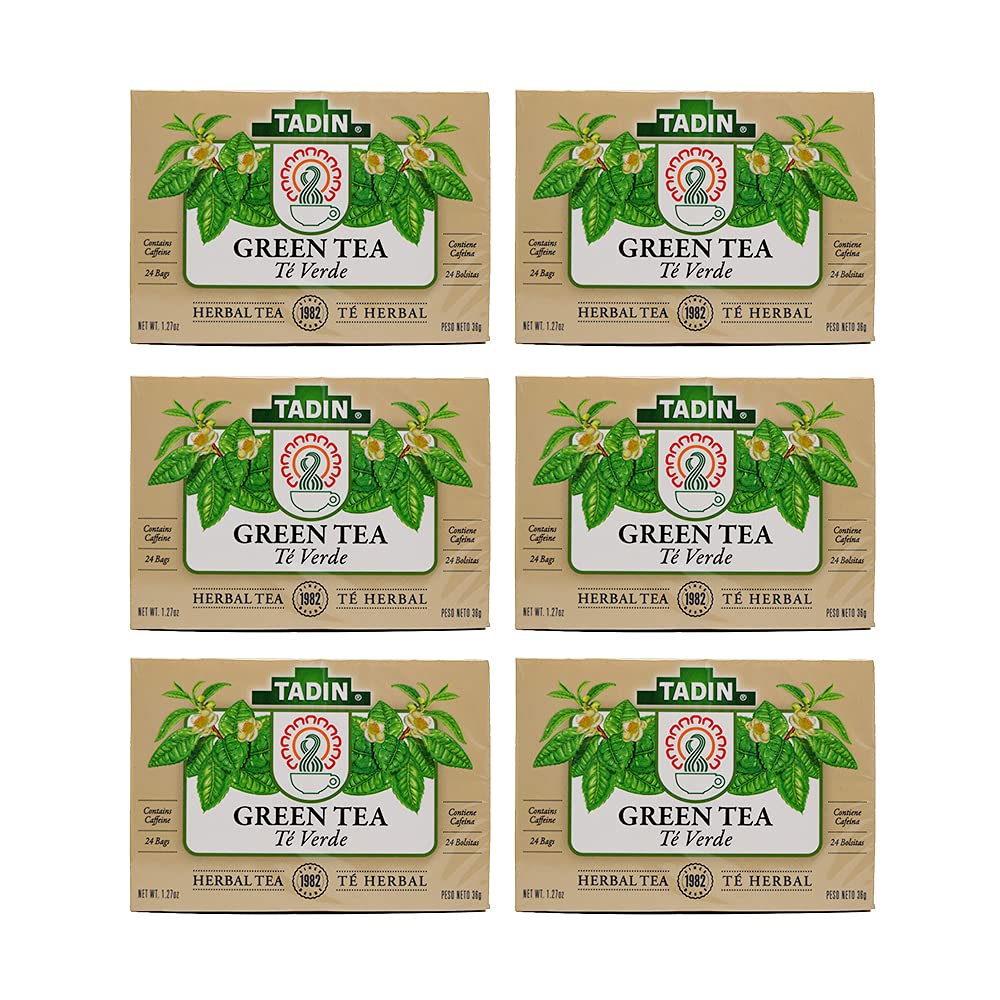 Tadin, Tea Green, 24-Bag (6 Pack)