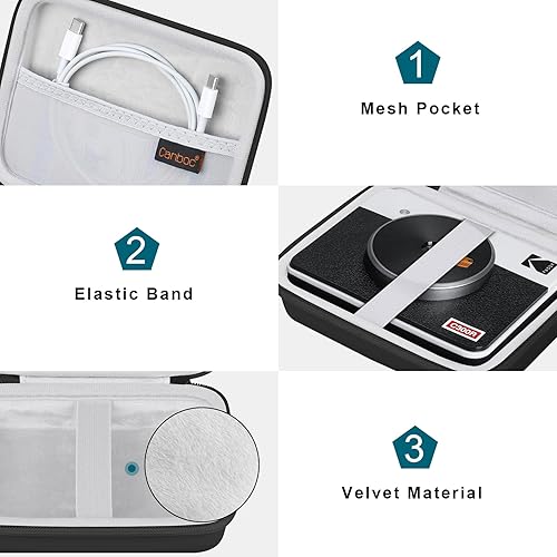 Miniatura 6 de Canboc Funda de transporte para Kodak Mini 3 RetroKodak Mini Shot 3 Retro 4PASS 2 en 1 cámara digital instantánea e impresora fotográfica, bolsillo