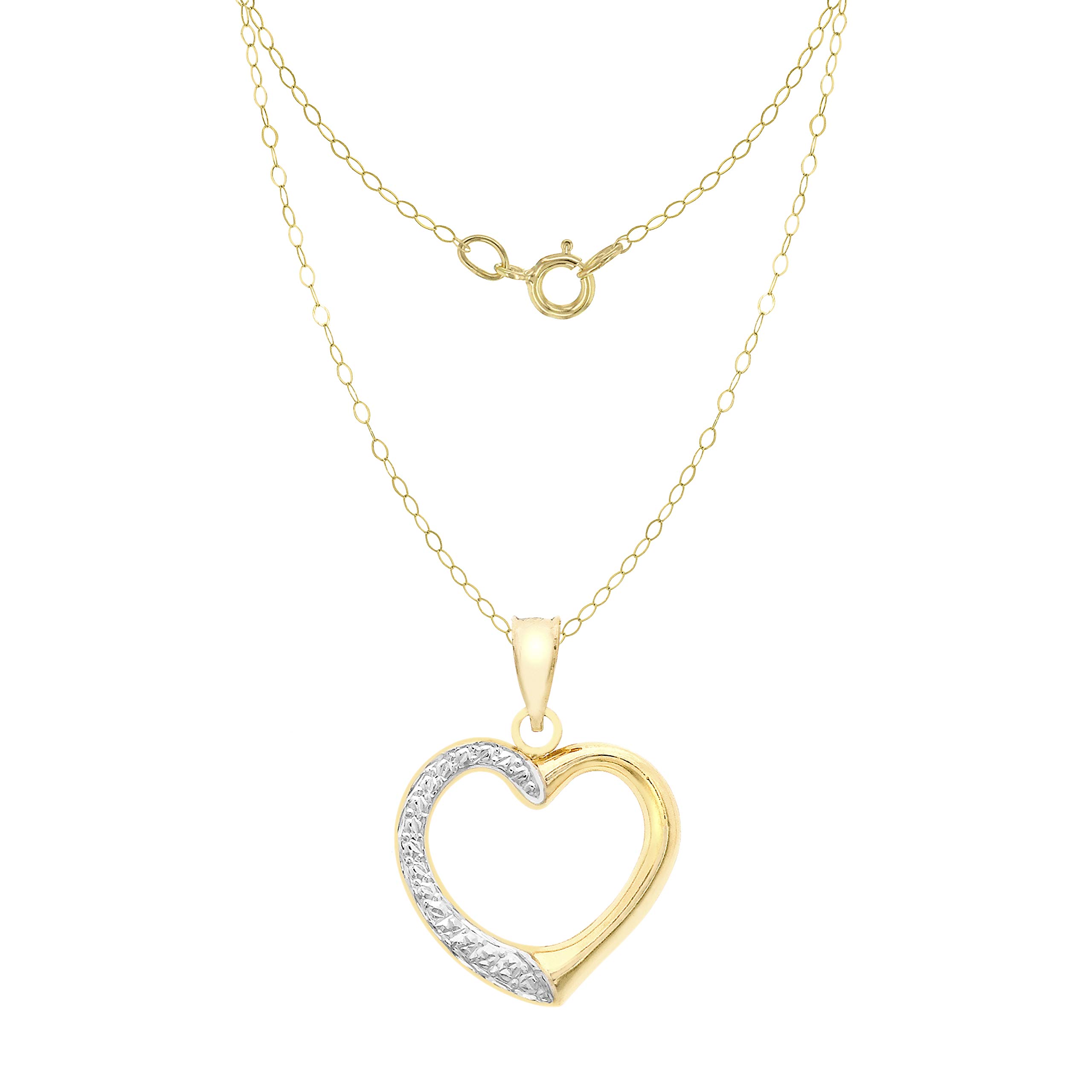 CARISSIMAGold Collar de mujer con oro amarillo de 9 quilates (375/1000), sin gema, 46 cm