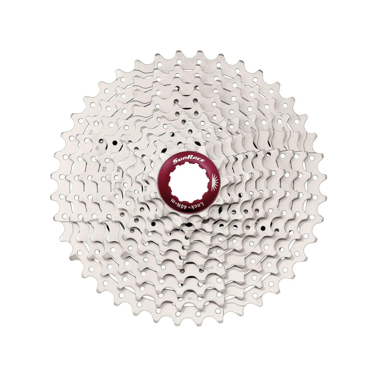 SUNRACE cassetta pignoni mtb csmx3 10 velocità mx-tay 11-42t silver (Cassette Mtb) / cassette sprocket mtb csmx3 10 speed mx-tay 11-42t silver (Sprockets Mtb)