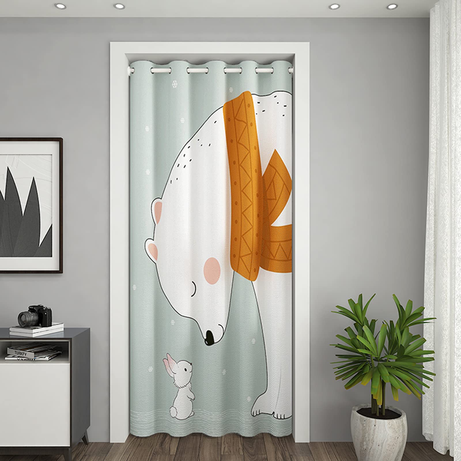LZYCL Noise Reduce,Thermal Insulated,Windproof,Energy Efficient,Partition Curtain,Soft Door Curtain Panel,Blackout Curtain,Decorative Doorway Curtain-#6 (w) 250cm x (h) 200cm,For 141-170cm door width