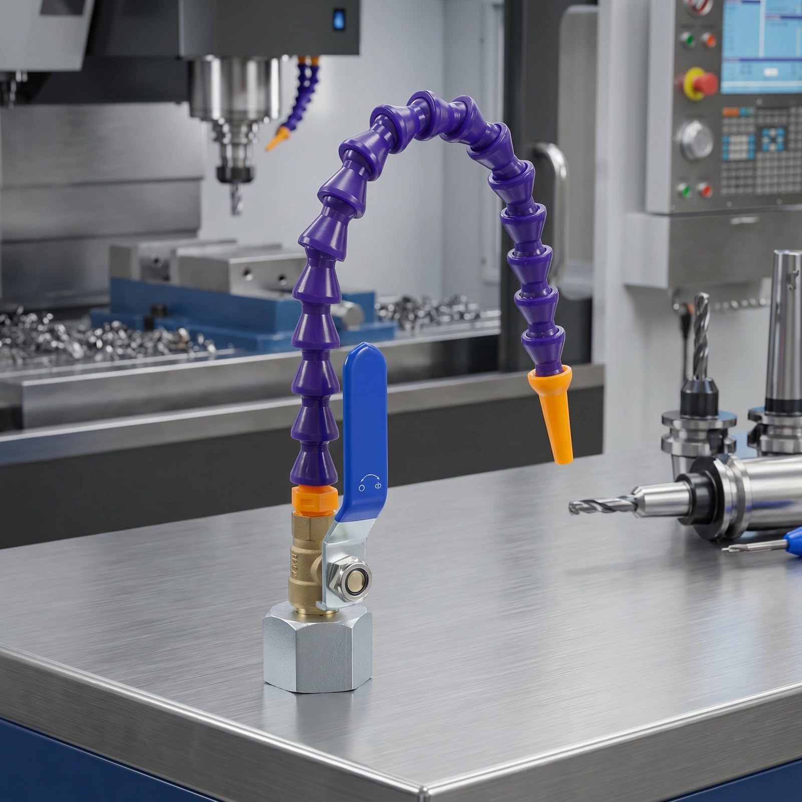 Gatuida Boquilla de Soplado y Fuerte para Máquina Herramienta con Base Magnética, Control de Interruptor para Banco de Trabajo y Enrutador Cnc