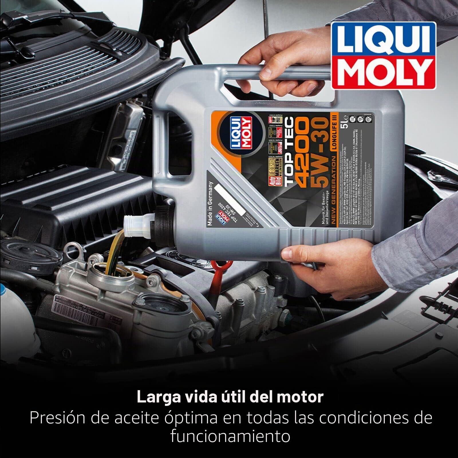 Liqui Moly Top Tec 4200 Aceite de Motor 5W-30 | 3707 / 8973, Top Tec 4200 5W-30 Generation