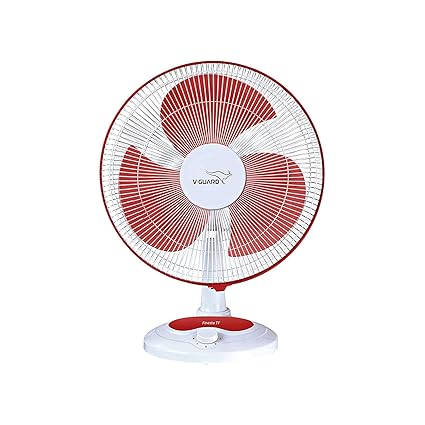 V-Guard Finesta Table Fan- TF Red White- 400mm