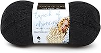 Vista 20 de Lion Brand Yarn (1 madeja) Touch of Alpaca - Ovillo de lana, carbón