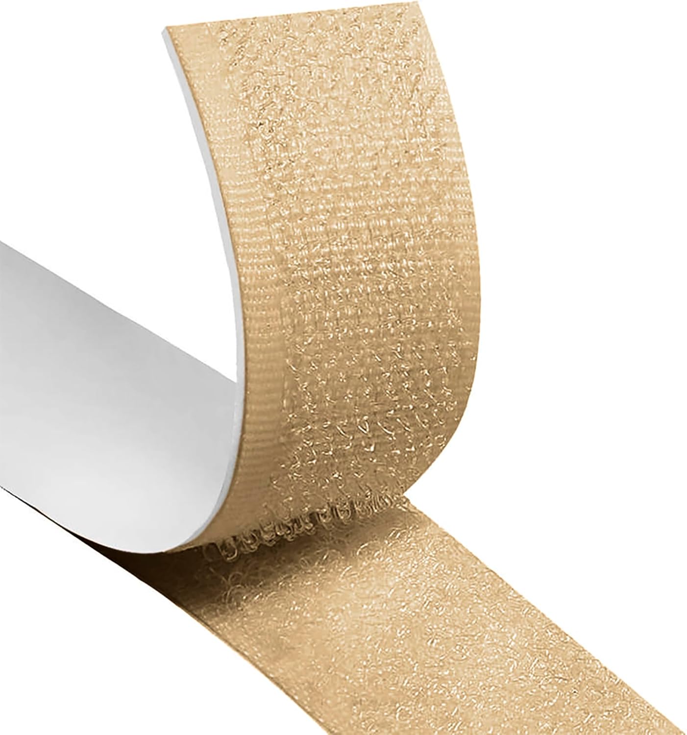 1 inch Beige Hook and Loop Tape 27 Yd Self Adhesive Tape Sticky Back Heavy Duty Tan Fastener Adhesive Ideal for Window Fixing Net Carpets DIY Project Handmade Craft Home Office