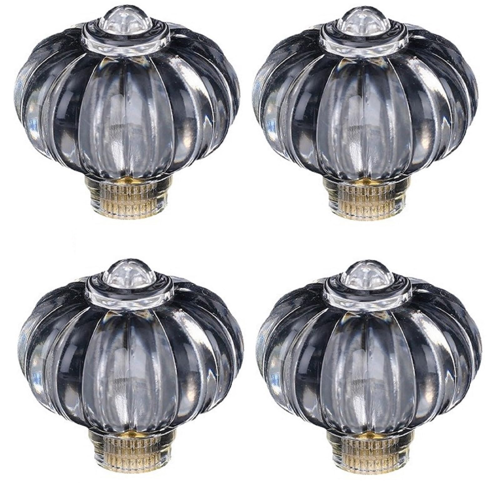 Kfgisd Transparent 4Pcs Crystal Cabinet Knobs 1.18Inch Acrylic Kettle Teapot Hijab Furniture Cabinet Door Handle,Crystal Handles