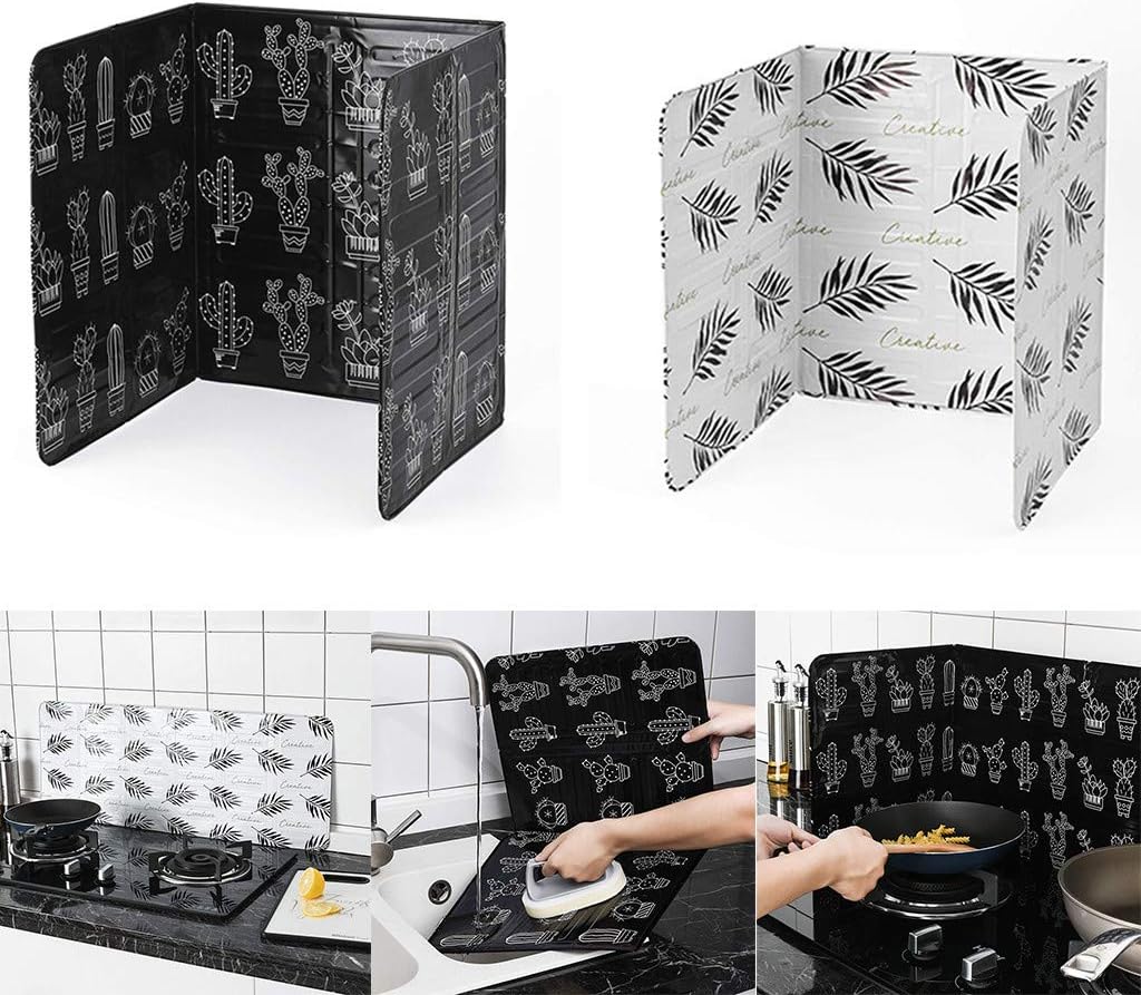 Home Kitchen Stove Foil Plate Prevent Oil Splash Cooking Hot Baffle Kitchen Tool Top Quality Fashion 2019