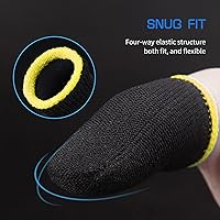 Vista 7 de Juego de fundas para dedos, 10 unidades Funda móvil para el pulgar para pantalla táctil, transpirable, antisudor, sensible al sudor, teclas