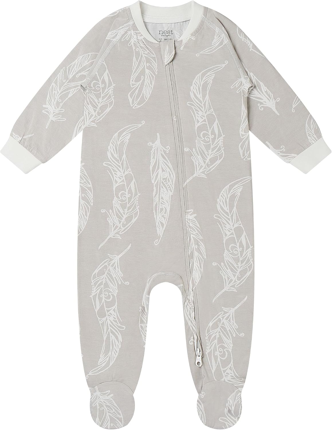 Nest Designs One-Piece Zip Footed Sleeper Ultra-Soft Bamboo Rayon Blend