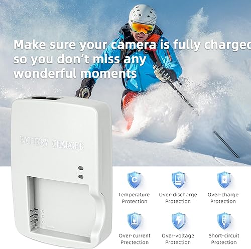 Miniatura 7 de Cargador de cámaras CB-2LY para batería NB-6L compatible con Canon PowerShot D10 D20 S95 SD770IS SD1200IS SD1300IS SD4000IS SX240HS SX500IS ELPH