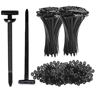 Nylon Universal Cable Tie Buckle, Multifunctional Automotive Self-Locking Zip Ties Clips for Car Repair-Fender, Engine Cover, Trunk Liner, Zipper Clip Fasteners Replaces Screws,100PCS