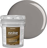 Vista 19 de EVOLVE Pintura e imprimación para interiores, cáscara de huevo (blanco alabastro), 1 galón, cobertura de una capa, excelente oculto, bajo contenido