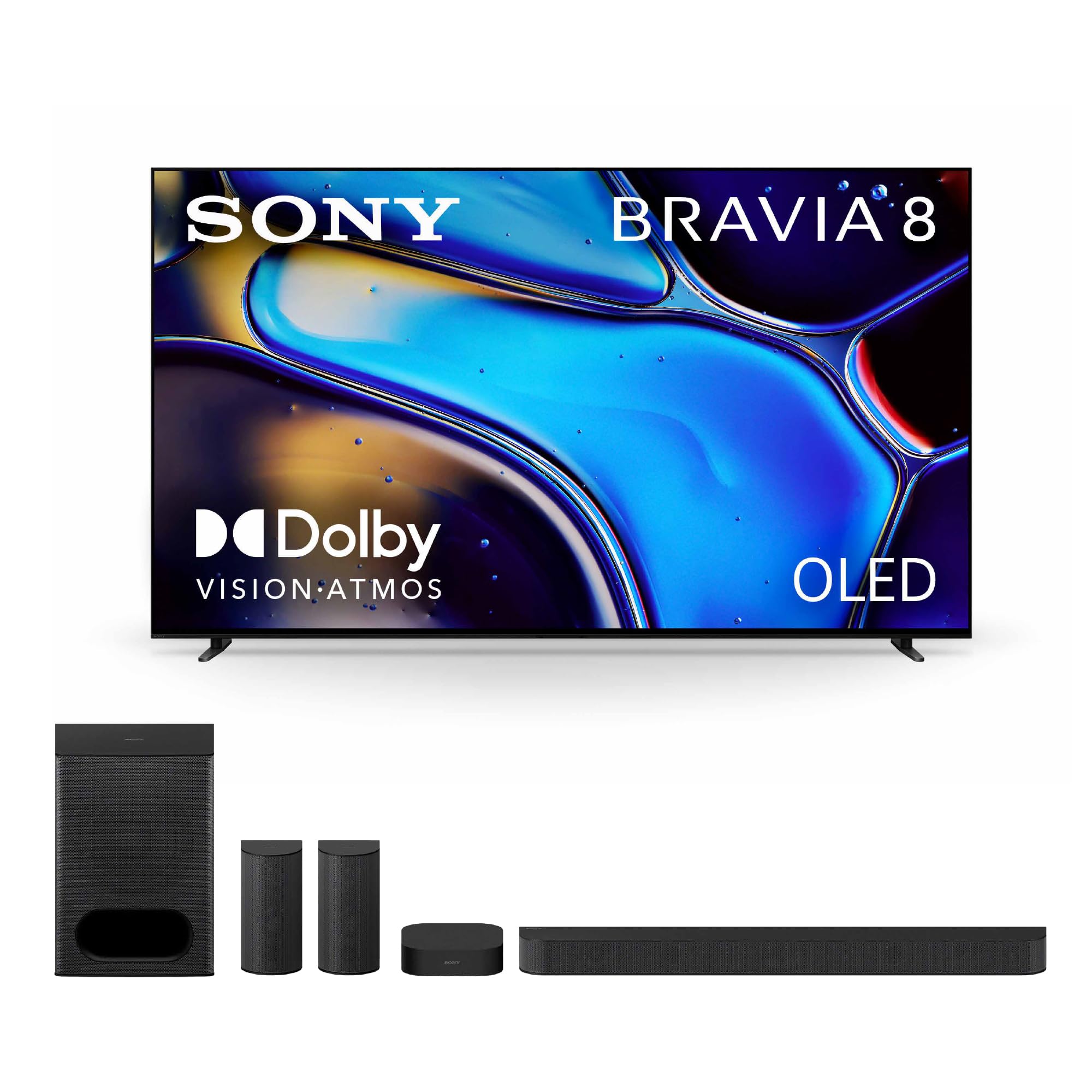 Sony BRAVIA Home Entertainment Bundle: 5.1ch Theater System HT-S60 with Dolby Atmos &amp; 55-Inch OLED 4K Ultra HD Smart Google TV K-55XR80