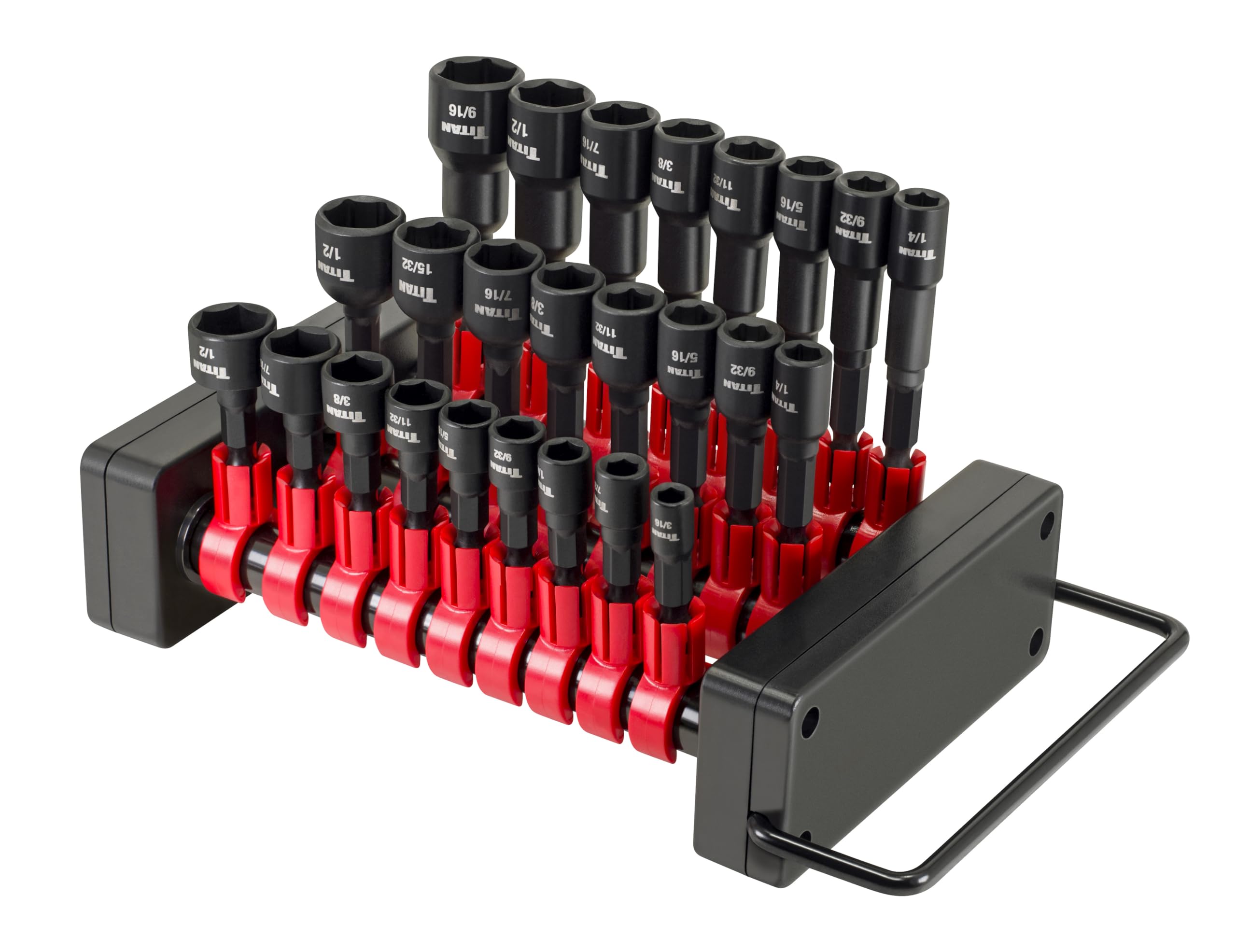 Amazon.com: Titan 16294 25-Piece SAE Nut Driver Set, Nut Setter