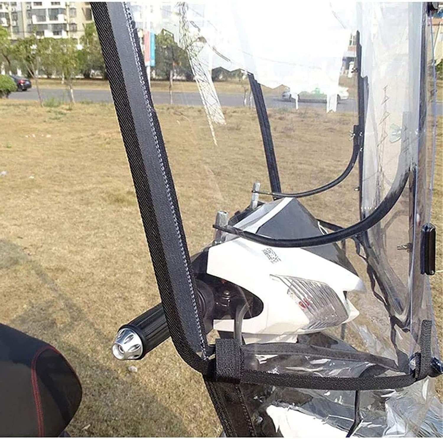 Toldo para scooter con protección solar, reflectante del calor y plegable.