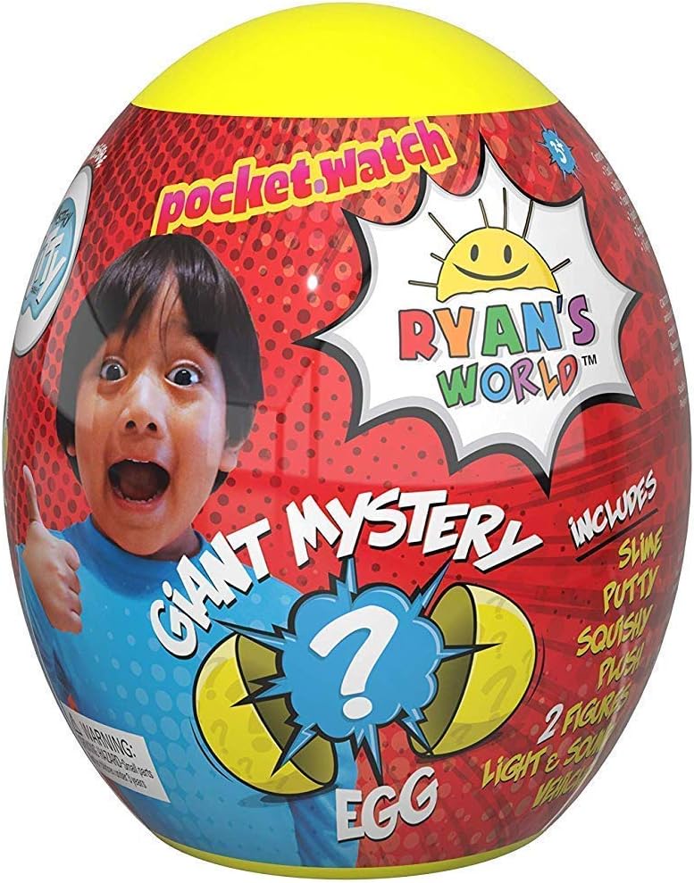 LJIF Kids Ryan's World Surprise Mystery Egg ( Color May Vary) BONUS Dinosaur Train