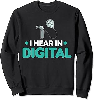 Cochlear Implant Heairing Aid Sound Device Sweatshirt