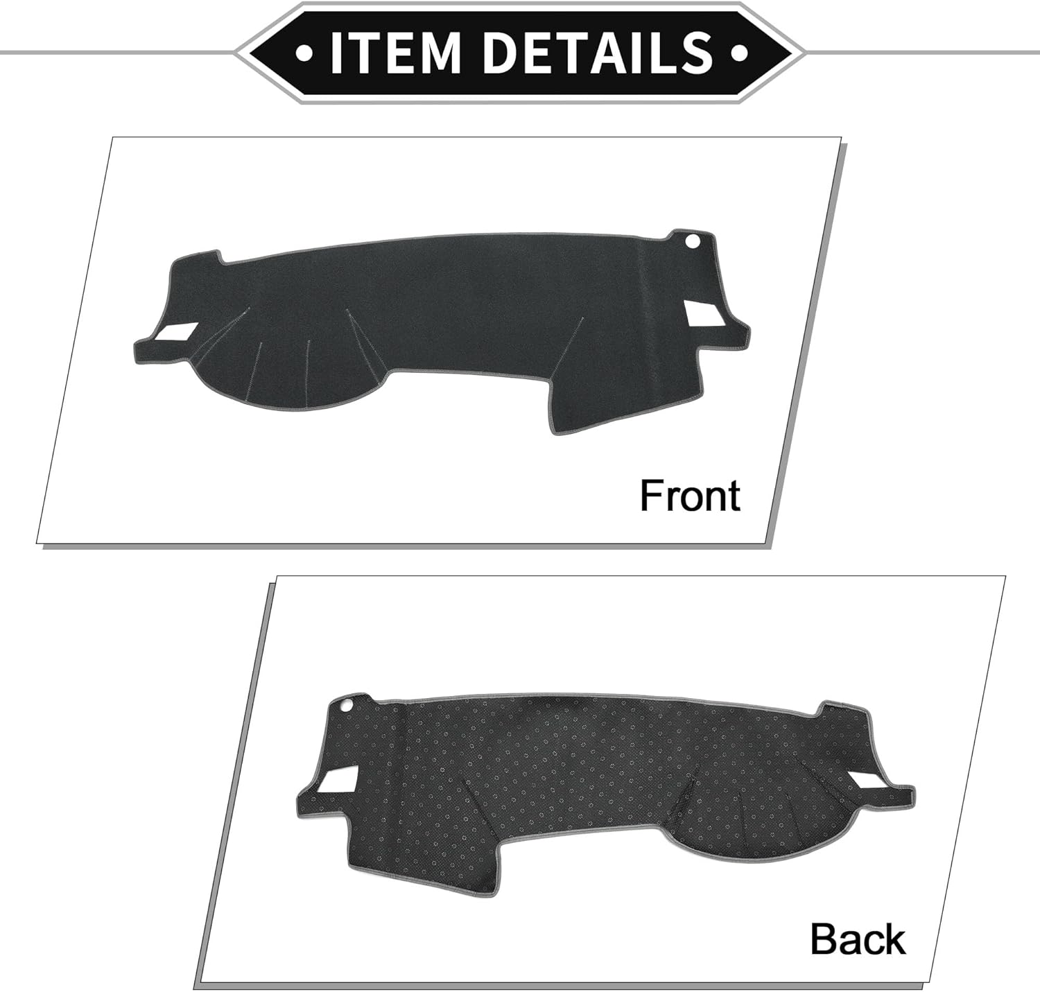 Dash Cover Compatible for Subaru Outback 2005-2009, Non-Slip Polyester Silicone Gray Center Console Dashboard Cover Pad Carpet