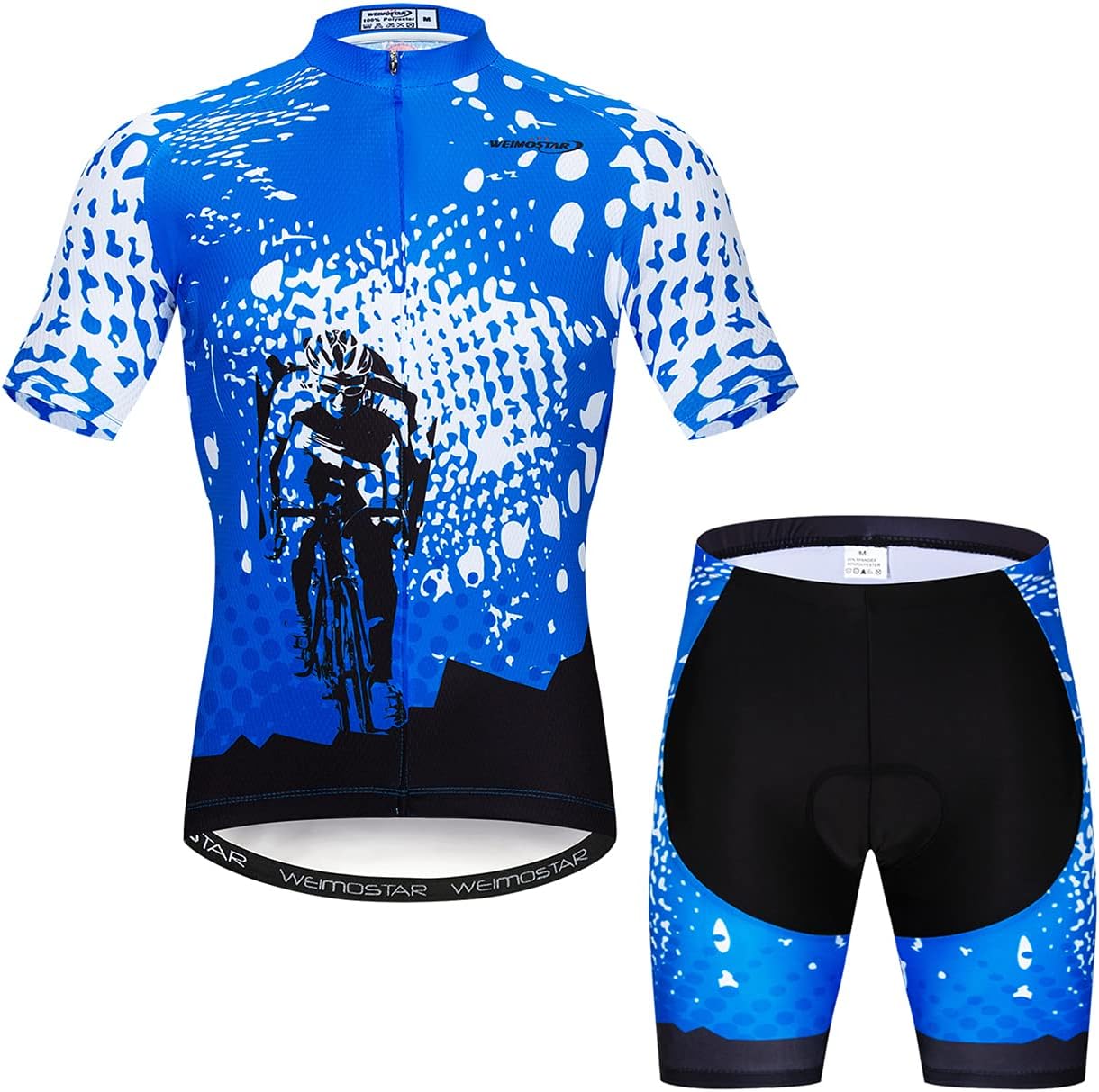 Men Cycling Jersey Set Summer Short Sleeve Mountain Bike Clothes MTB Jersey Bike Suits Quick Dry Breathable