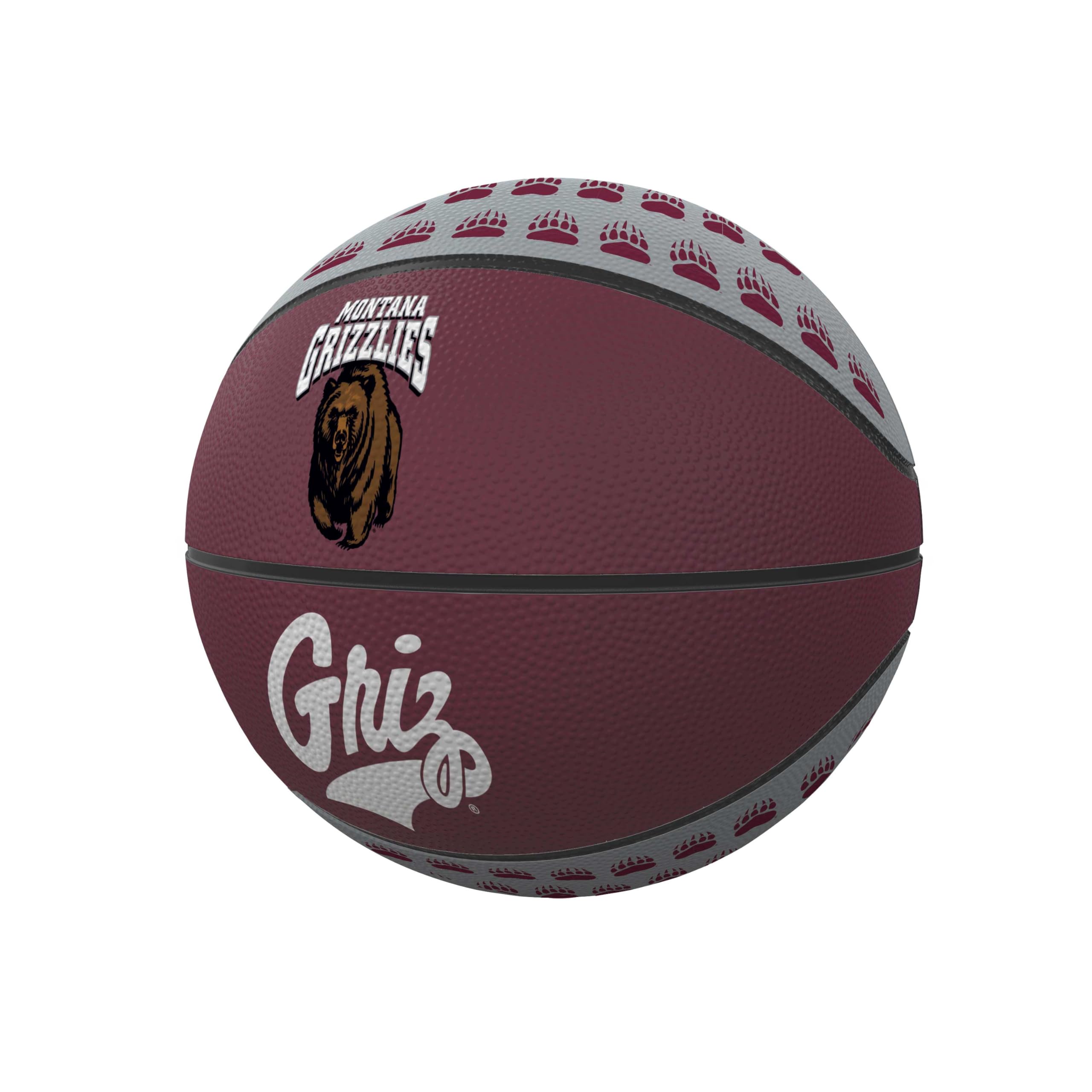 Logo Brands Montana Grizzlies Mini Size Rubber Basketball