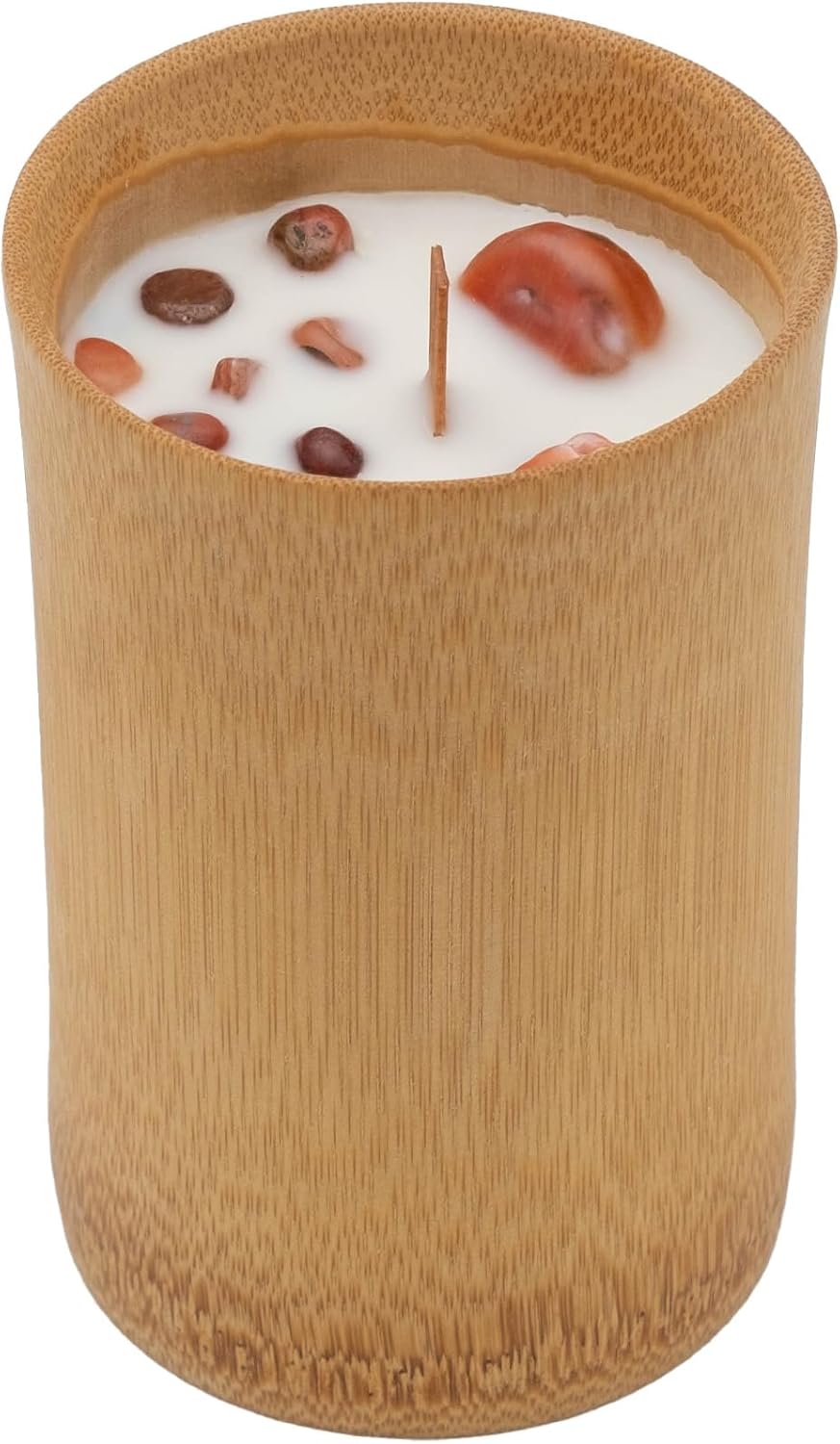 Large Candle, Tomato Leaf Candles, Relaxing Crystal Candles