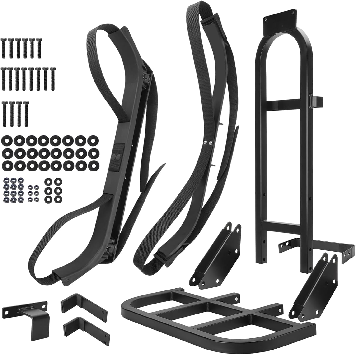 Golf Cart Rear Seat Bag Holder No Drilling Required Seat Bag Rack Universal Compatible with EZGO Club Car Yamaha with Rear Seat Grab Bar (Fit Normal and Widen Grab Bar)