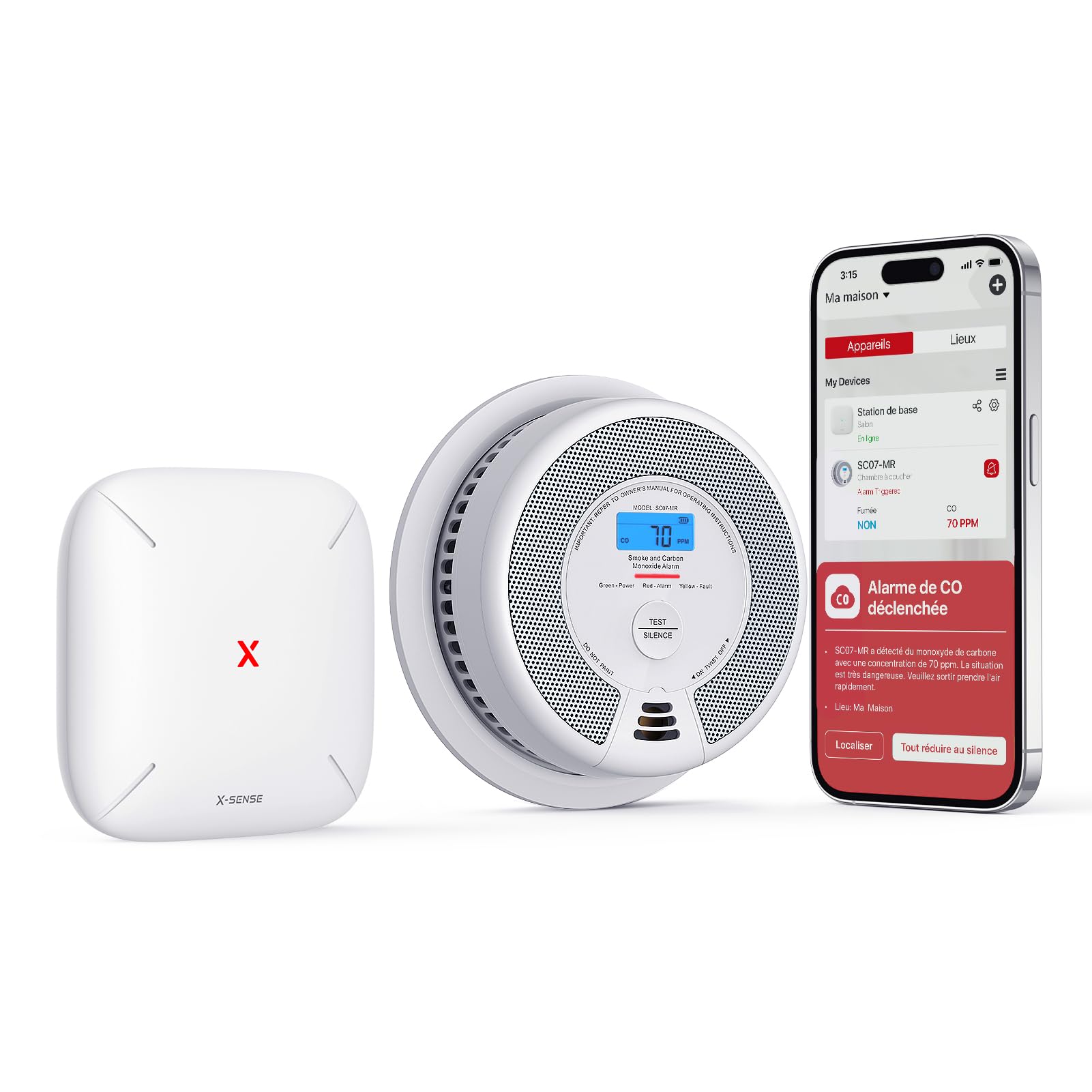 Test du détecteur de fumée connecté X-Sense SBS50 intelligent