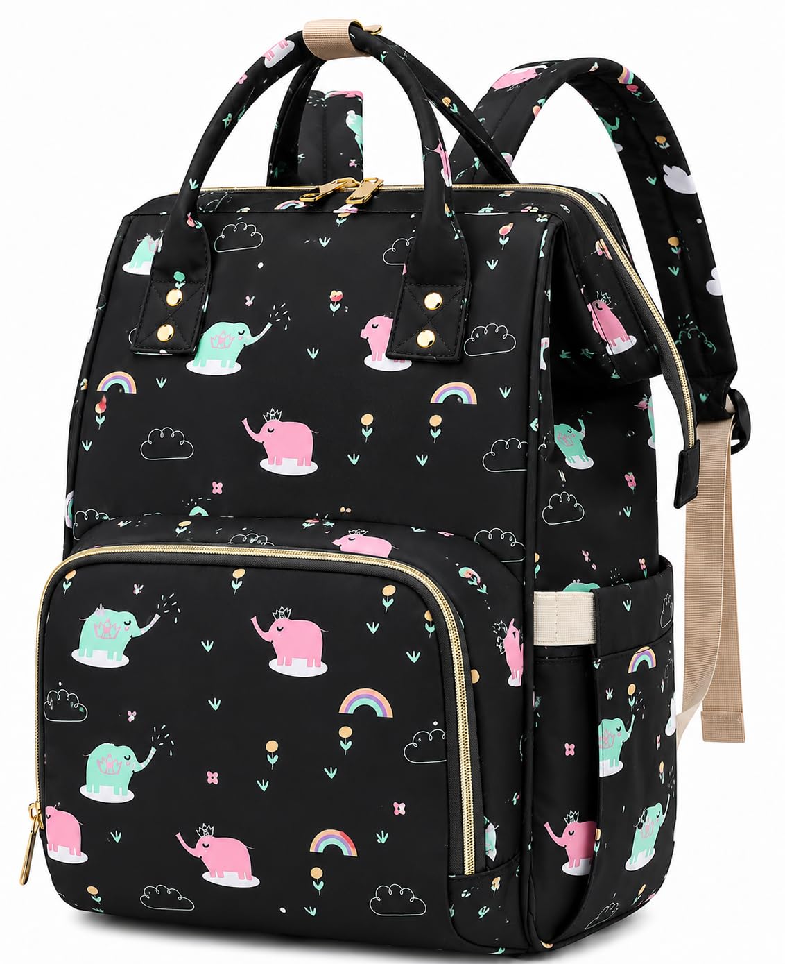 Babies Diaper Bag for Mothers | Maternity Bag for Travel | New Born Baby Diaper Bag for Mother, Multi Compartments, Insulated Bottle Pockets (Waterproof, 17 litres)-image-46