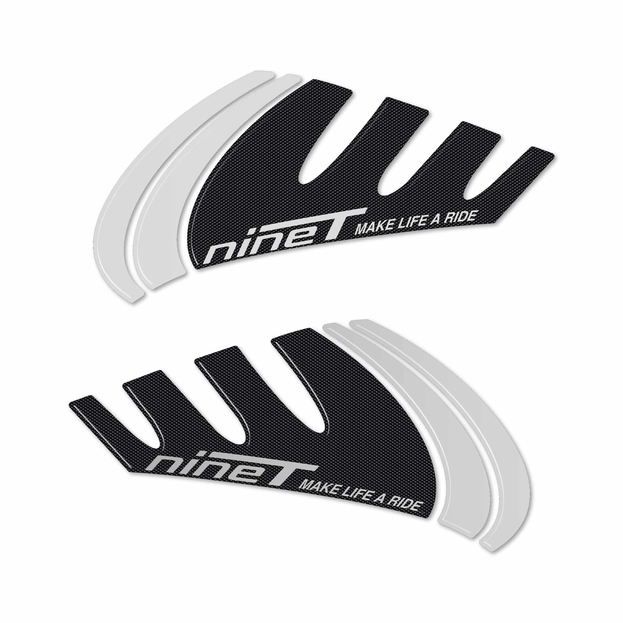 Labelbike - 2 3D Gel Stickers For Motorcycle Tank Knee Protection Compatible With R NineT BMW R Ninet - View #4