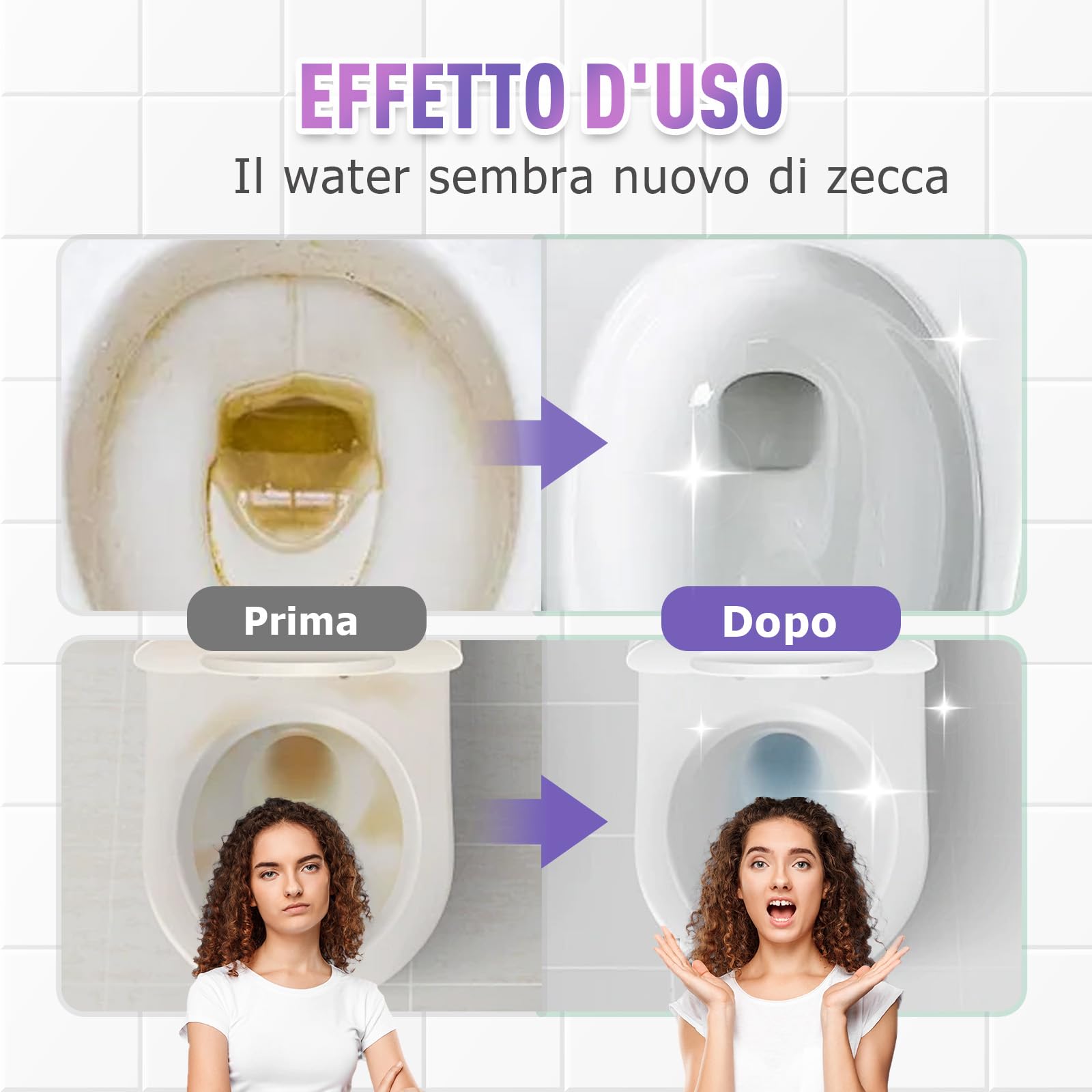 Disincrostante WC, 2026 Nuovo Detergente Anticalcare in Detergente per WC, Self-Cleaning Foam, Scioglie Gli Ingorghi Elimina Incrostazioni di Calcare e Ruggine per la Pulizia di W C e Bagno (1Pcs)