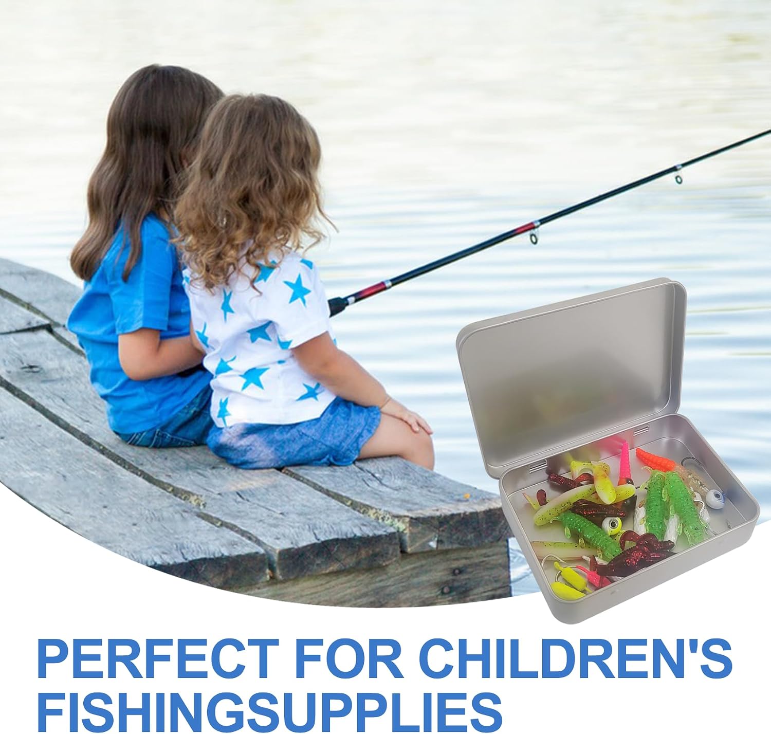 Aventik 3/6 Pack Fishing Tackle Tin Box Metal Case for Hooks Lures Flies | Compact organizer with durable design for anglers to store small gear, accessories and travel essentials.